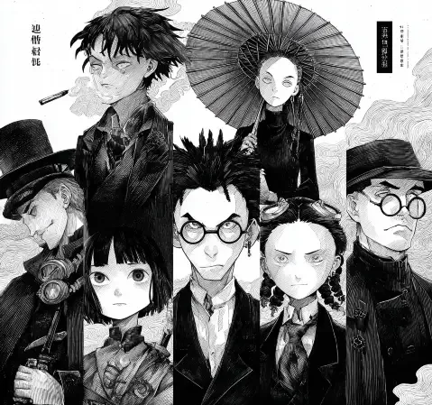 悬疑题材作品条目封面，画面为昏暗走廊中的门牌特写